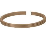 Titanium-plated piston ring